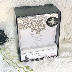 NWT 25 Wedding Invitations w/Pearl embellishments